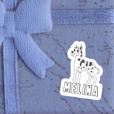 Great Dane Dog Sticker Melina Notebook Image