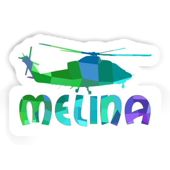 Sticker Helicopter Melina Notebook Image