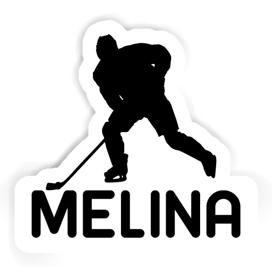 Hockey Player Sticker Melina Notebook Image