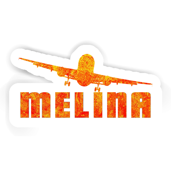 Sticker Melina Airplane Image