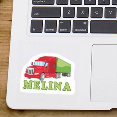 Sticker Melina Articulated lorry Gift package Image