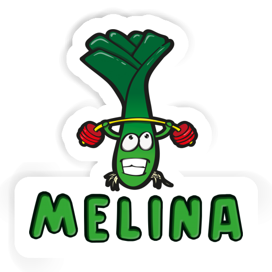 Sticker Melina Weightlifter Laptop Image