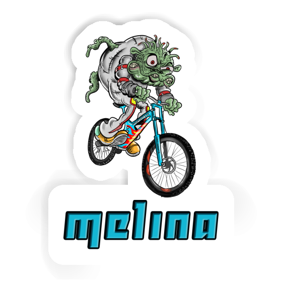 Melina Sticker Downhill Biker Laptop Image