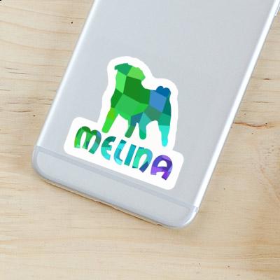 Melina Sticker Pug Notebook Image