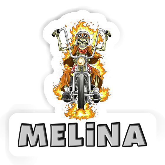 Motorcycle Rider Sticker Melina Gift package Image