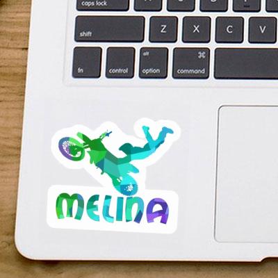 Motocross Rider Sticker Melina Gift package Image