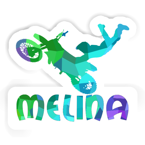 Motocross Rider Sticker Melina Gift package Image