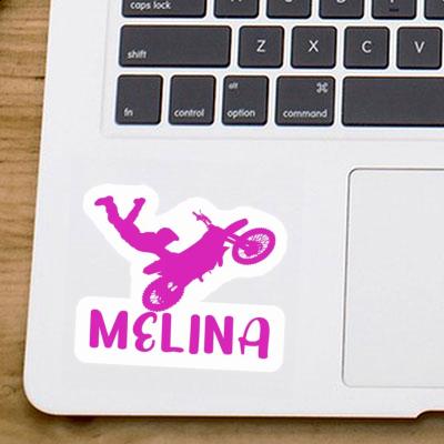 Motocross-Fahrer Sticker Melina Notebook Image