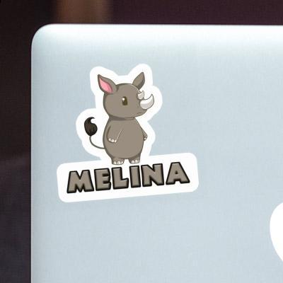 Sticker Melina Nashorn Notebook Image