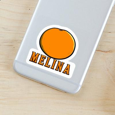 Sticker Melina Orange Gift package Image