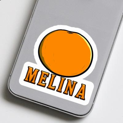 Sticker Melina Orange Laptop Image