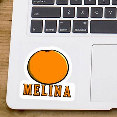 Sticker Melina Orange Notebook Image