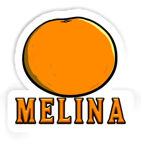 Sticker Melina Orange Gift package Image