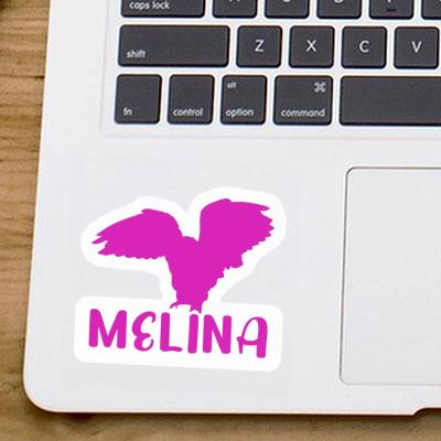 Sticker Melina Owl Laptop Image