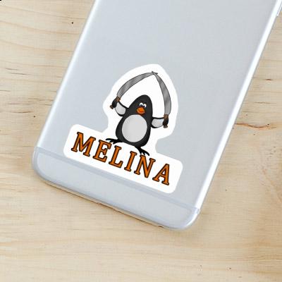 Sticker Melina Kampfpinguin Laptop Image