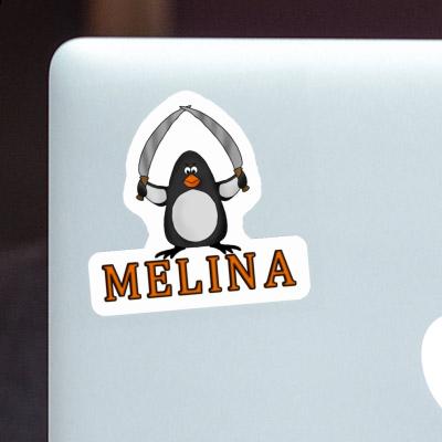 Sticker Melina Kampfpinguin Notebook Image