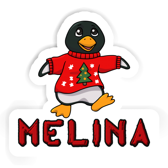 Christmas Penguin Sticker Melina Image