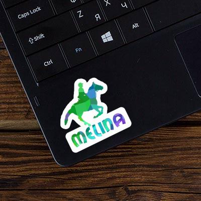 Sticker Melina Horse Rider Laptop Image