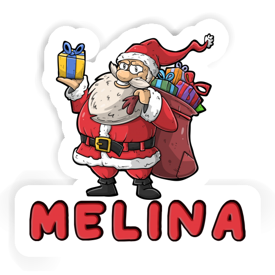 Melina Sticker Weihnachtsmann Laptop Image