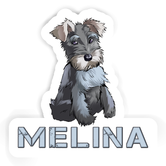 Sticker Melina Schnauzer Gift package Image