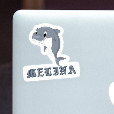 Sticker Melina Shark Laptop Image