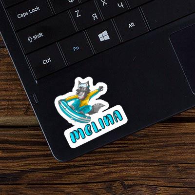 Sticker Melina Snowboarder Image