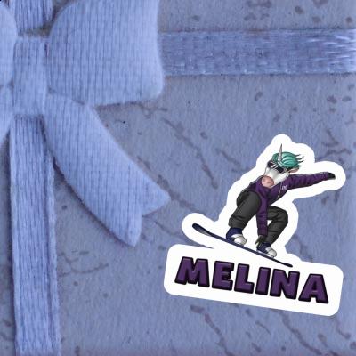 Aufkleber Snowboarderin Melina Gift package Image