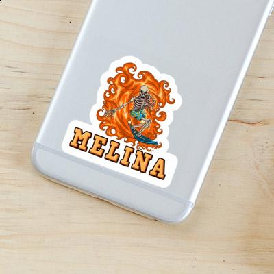 Melina Sticker Surfer Laptop Image