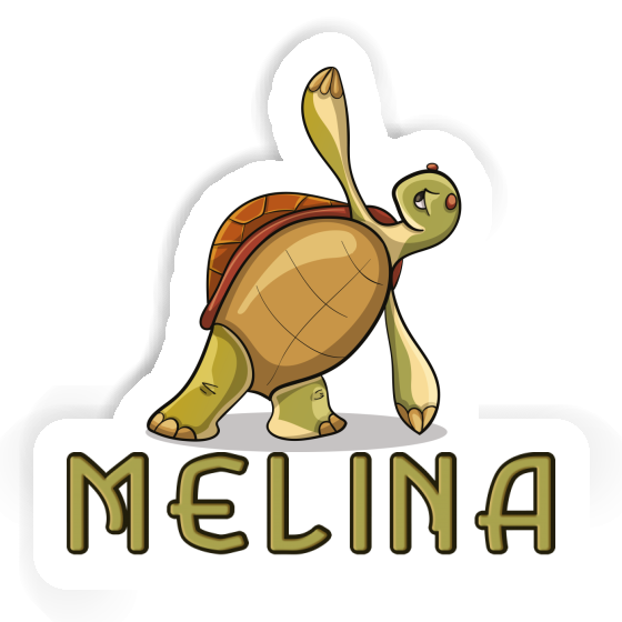 Melina Sticker Yoga Turtle Notebook Image