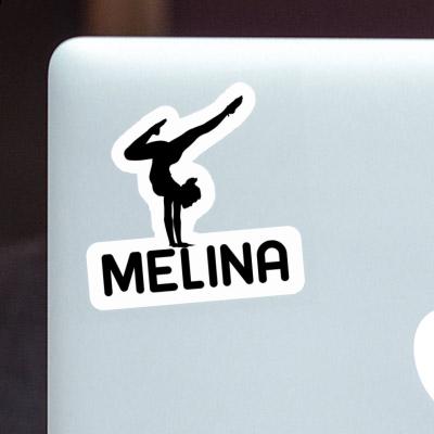 Sticker Melina Yoga Woman Notebook Image