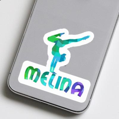 Melina Sticker Yoga Woman Notebook Image