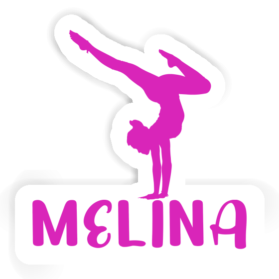 Yoga Woman Sticker Melina Laptop Image