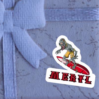 Autocollant Surfeur Meryl Laptop Autocollant Surfeur Meryl Laptop Image