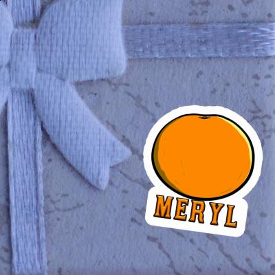 Meryl Aufkleber Orange Notebook Image