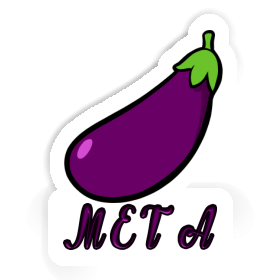 Aufkleber Meta Aubergine Image