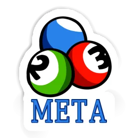Autocollant Boule de billard Meta Image