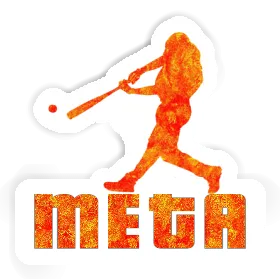 Sticker Baseballspieler Meta Image