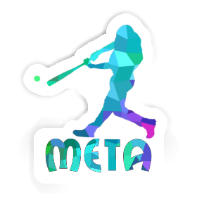 Meta Sticker Baseballspieler Image