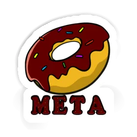 Autocollant Meta Donut Image