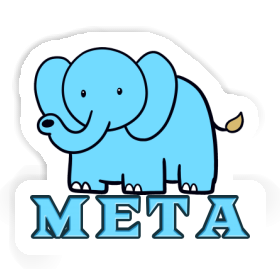 Meta Autocollant Éléphant Image