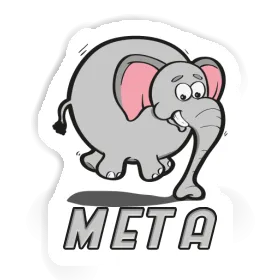 Meta Autocollant Éléphant Image
