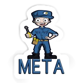 Autocollant Électricien Meta Image