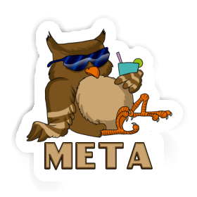 Meta Autocollant Hibou Image