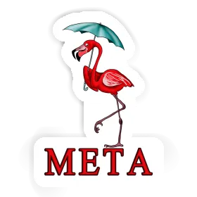 Meta Autocollant Flamant Image