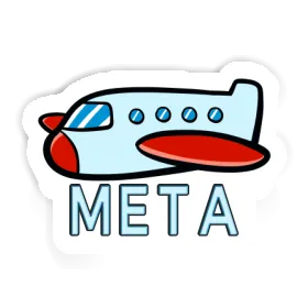 Sticker Flugzeug Meta Image