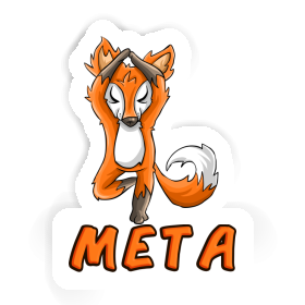 Yoga Renard Autocollant Meta Image