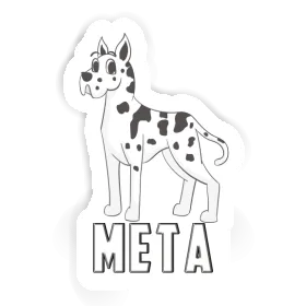 Sticker Meta Great Dane Image