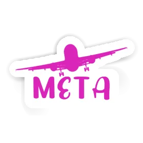 Autocollant Meta Avion Image