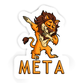 Meta Sticker Dabbing Lion Image