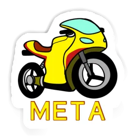 Meta Autocollant Motocyclette Image